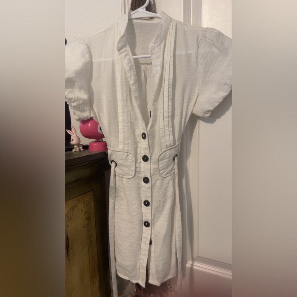 Elegant White Button-Down top